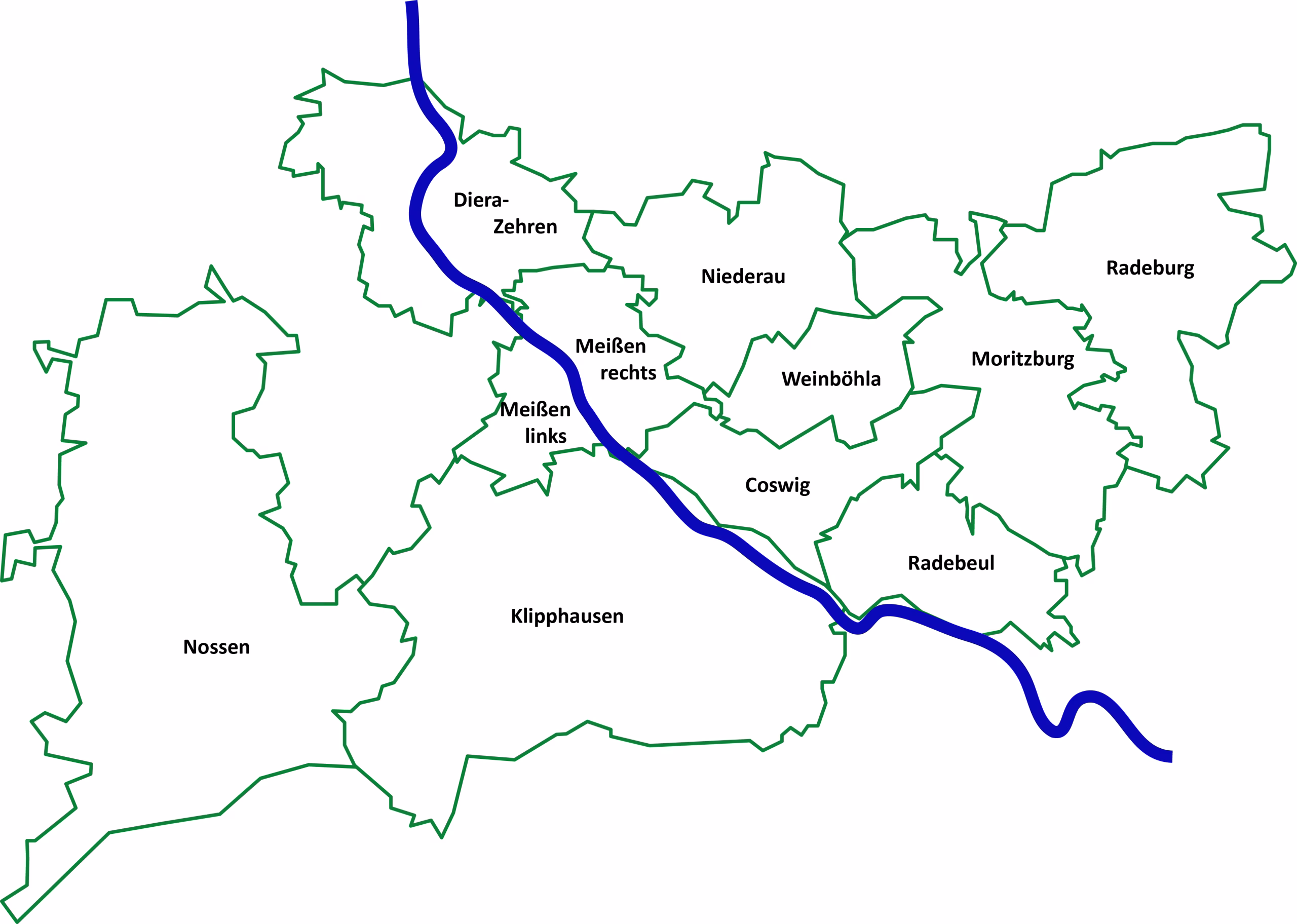 Freie Gärten im Landkreis Meißen – bitte wählen Sie Ihre gewünschte Region